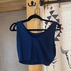 Blue Women's Crop Top